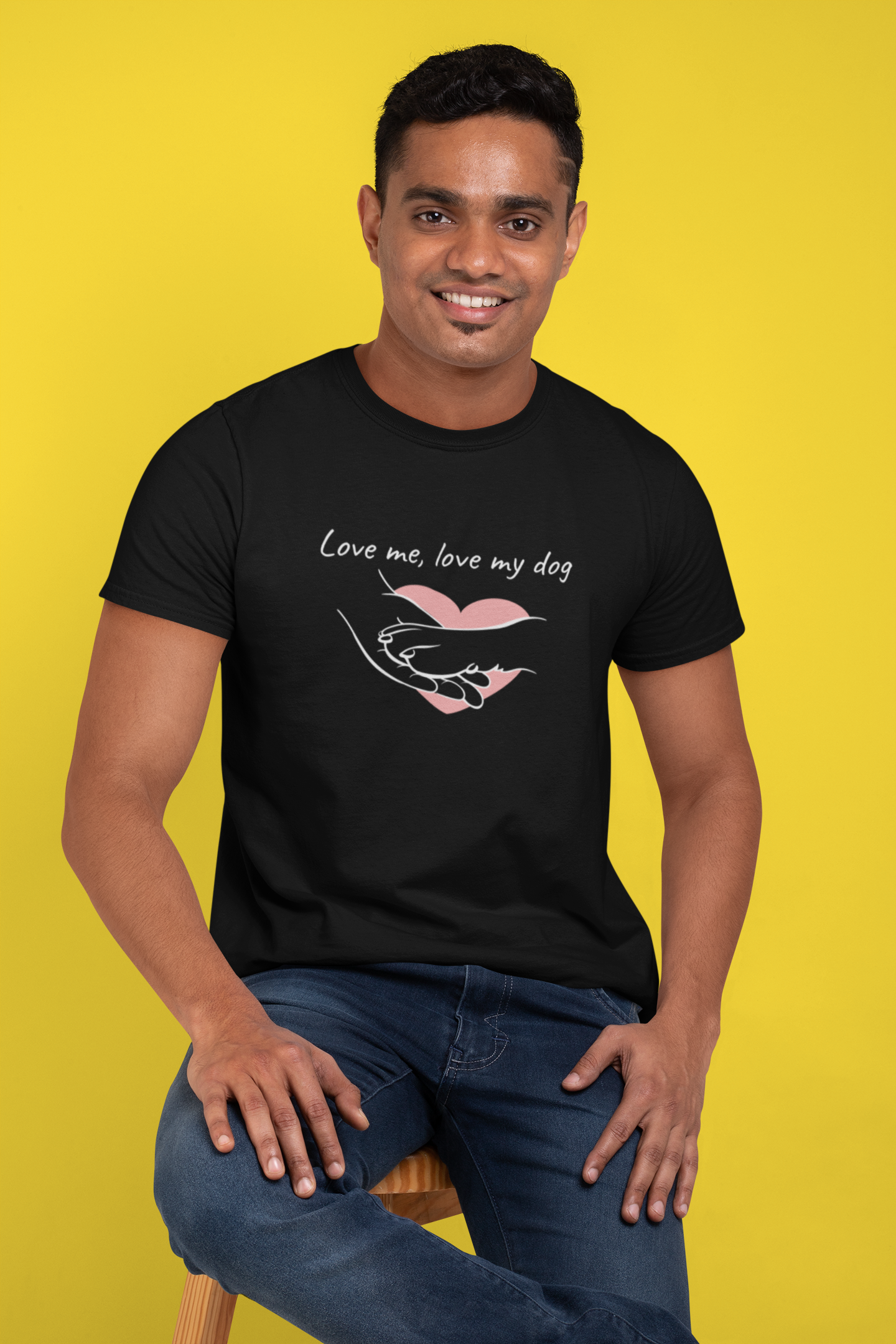 Love me, Love My Dogs Black Tee