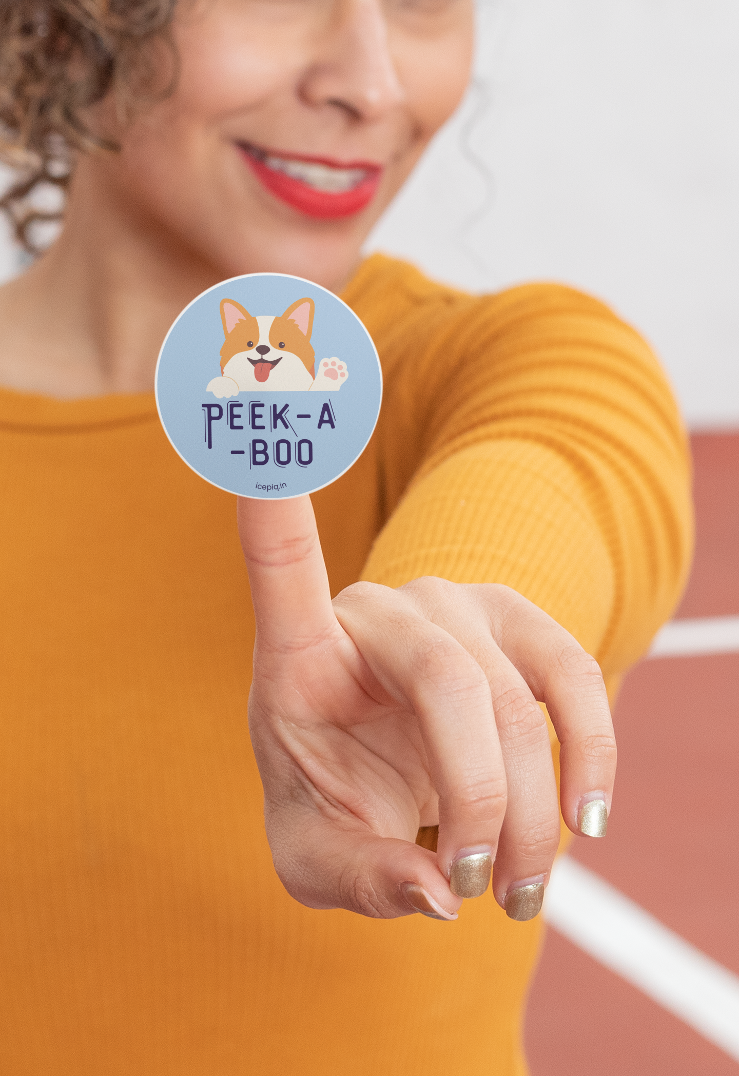 Peek-a-Book 4x4 Sticker